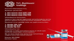Balıkesir Valisi Hasan Şıldak, aşı çağrısı yaptı