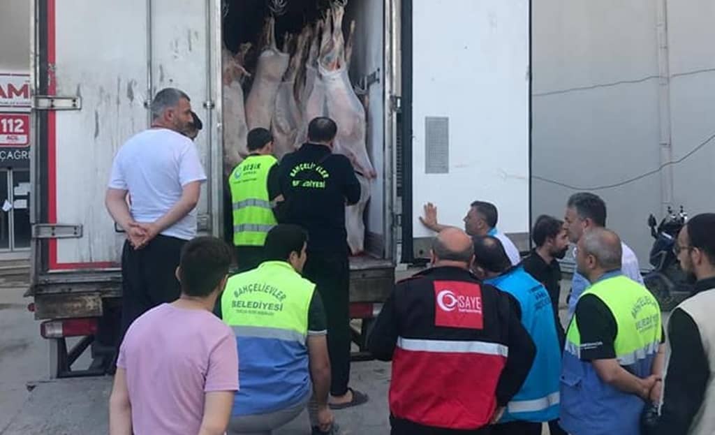 10 ton et depremzedelere ulaştı