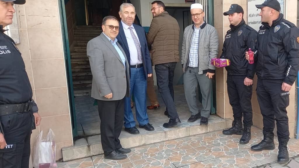 Edremit’te Polis Haftası kutlamaları kapsamında mevlit okutuldu