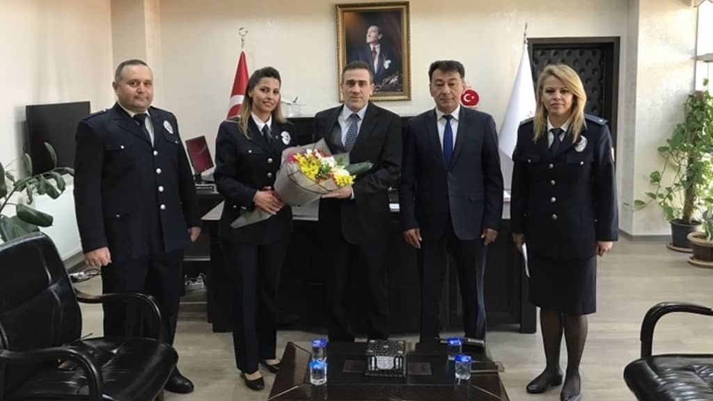 Polis haftası nedeniyle Kaymakam Memiş’e ziyaret