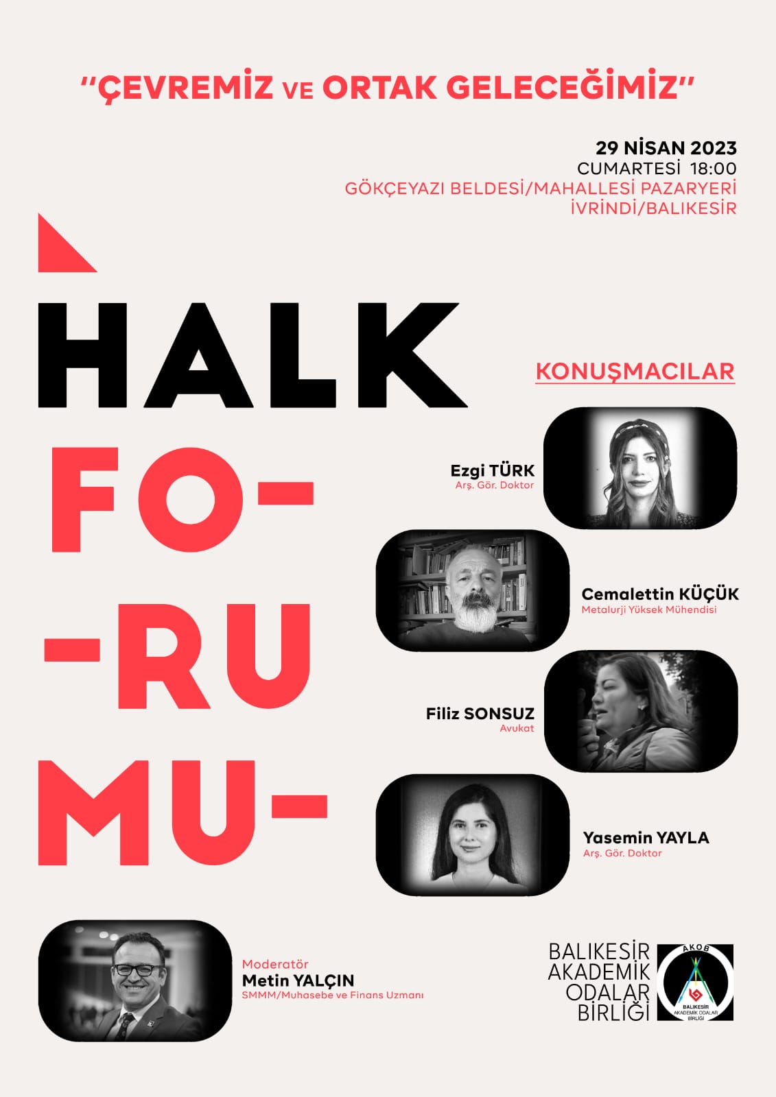 Akademik Odalar Birliğinden ‘Halk Forumu’