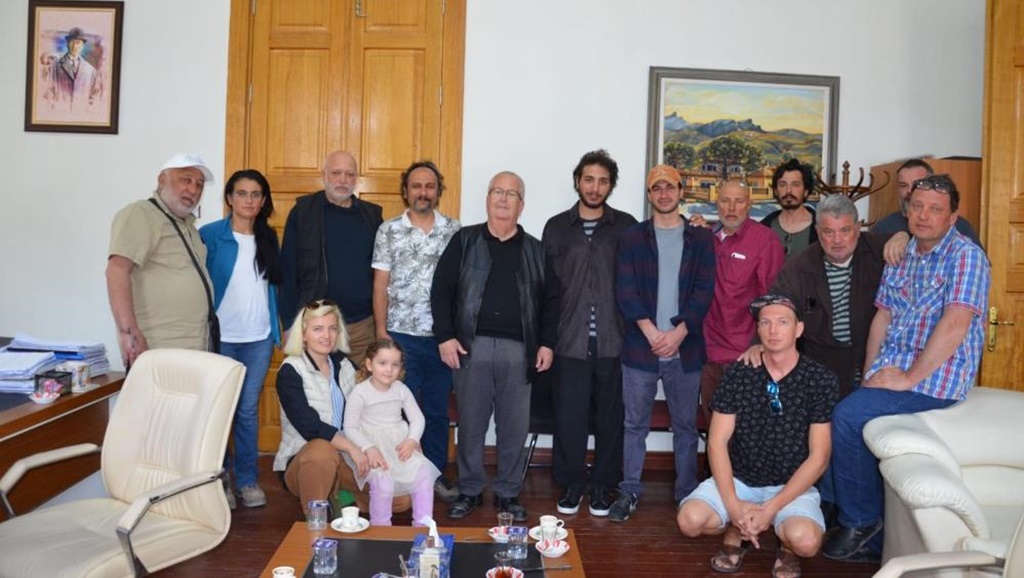 Heykel Sanatçıları Başkan Himam’ı Ziyaret Etti