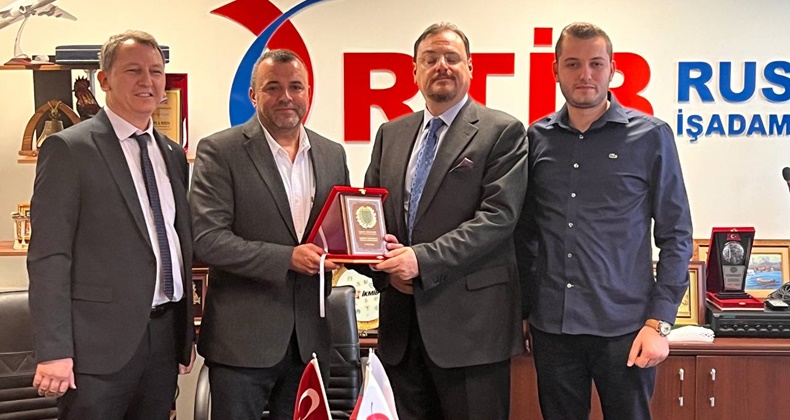 Moskova’da Rus ve Türk İşadamları Birliği’ni ziyaret ettiler