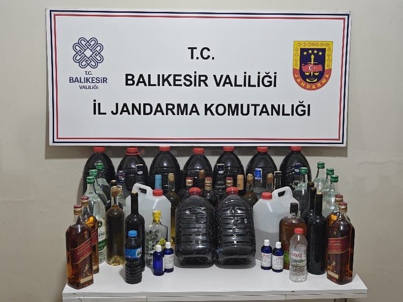 GÖNEN'DE SAHTE KAÇAK İÇKİ TİCARETİ OPERASYONUNDA 1 KİŞİ YAKALANDI
