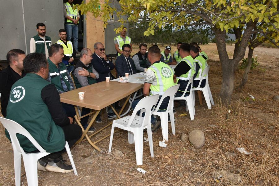 Çalışmaları yerinde incelediler