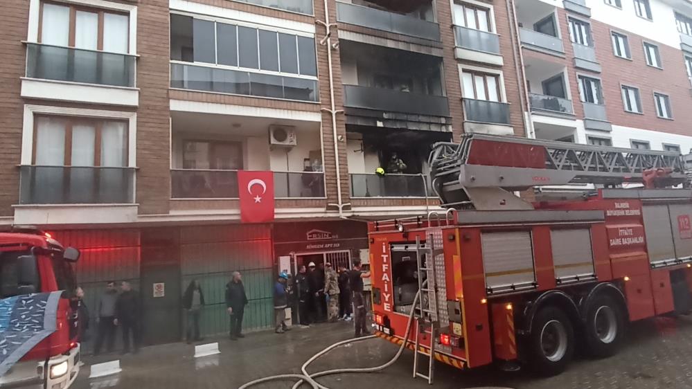 Yangın dumanı hastanelik etti