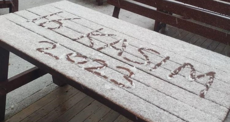 Uludağ’a senenin ilk karı yağdı