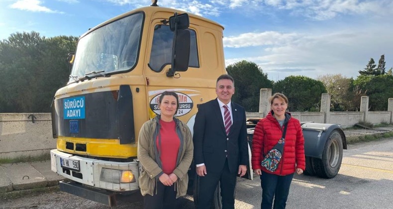 Bandırmalı kadınlar tır şoförü oluyor