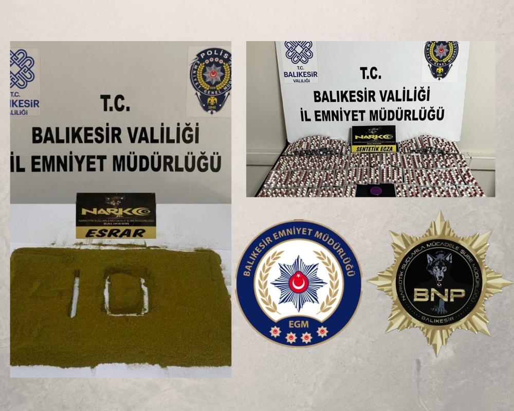 Karesi ve İvrindi’de uyuşturucu operasyonu