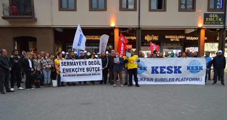“Sermayeye değil emekçiye bütçe”