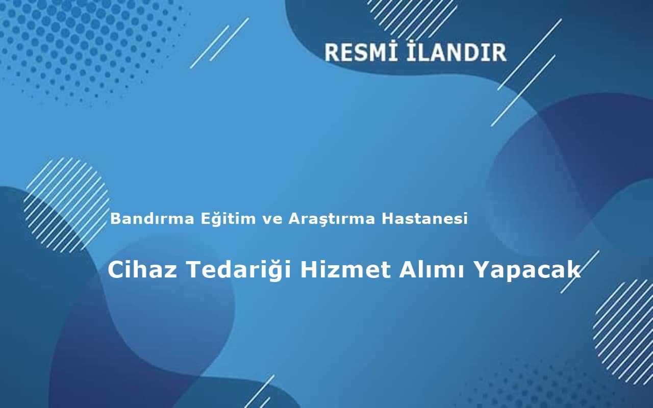 bik-bandırma eğitim ve araştırma
