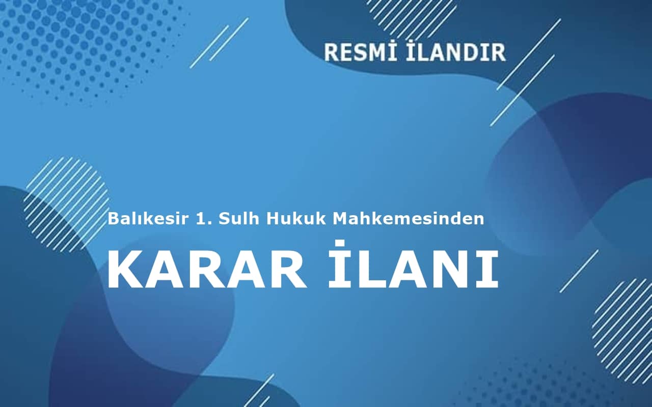Mahkeme Kararının İlanı