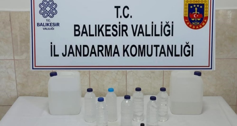 165 litre kaçak içki ele geçirildi