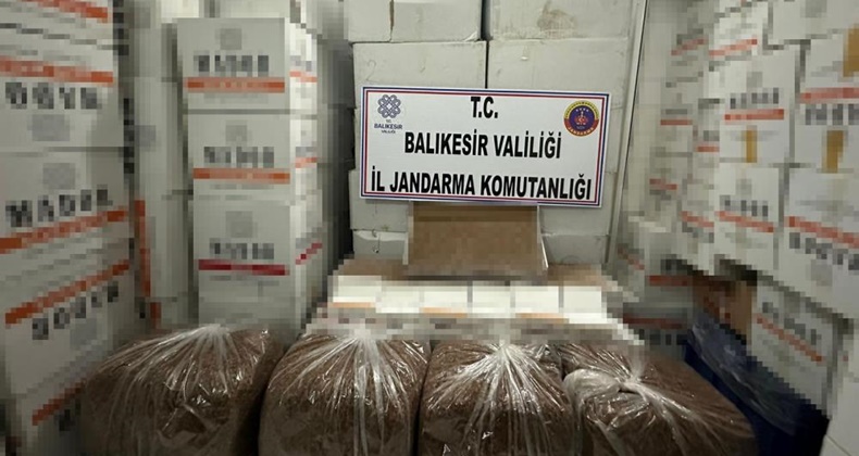 8 milyon 650 bin liralık kaçak tütün ele geçirildi
