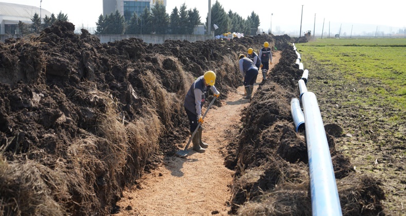Büyükşehir, Pamukçu’da tarımsal sulama kapasitesini artırıyor