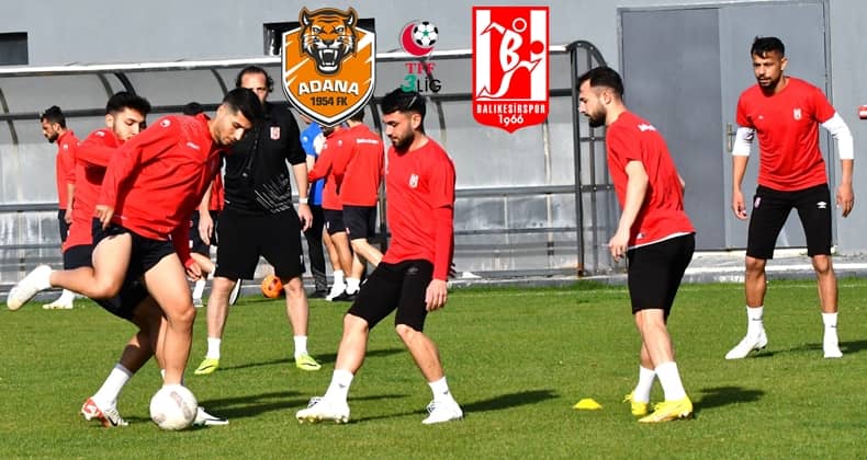 Balıkesirspor Bitexen Adana 1954 FK ile deplasmanda karşılaşıyor