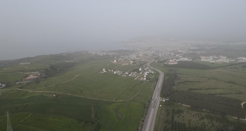 Bandırma’da gökyüzünü toz bulutları kapladı