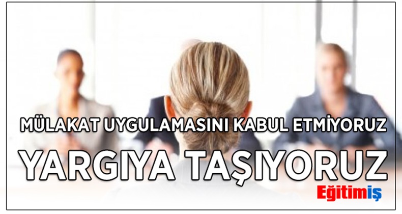 “Yargıya taşıyoruz”