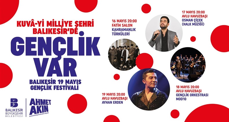 Balıkesir’de Gençlik Festivali fırtınası esecek