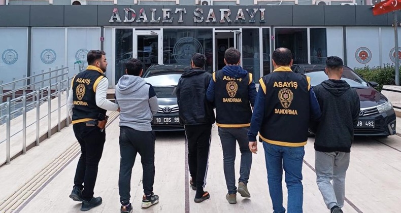 Sanayiye bırakılan aracın parçalarını çaldılar