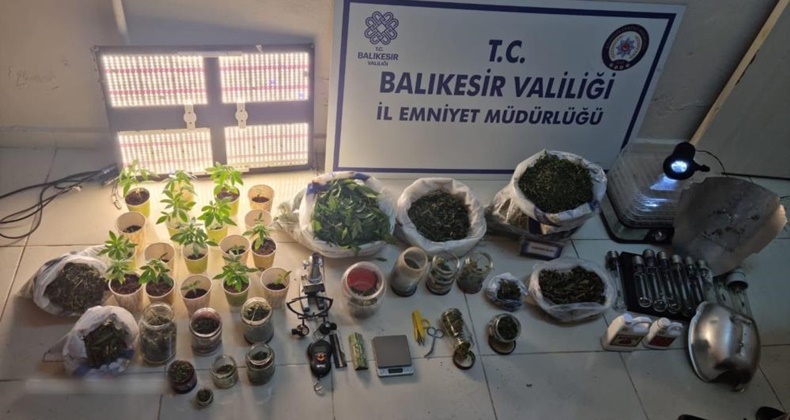 Erdek’te uyuşturucu yuvalarına baskın