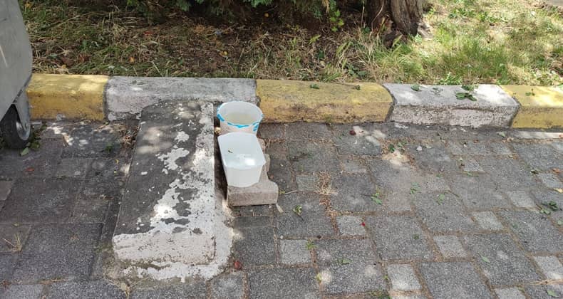 Yoğurt Kaplarında Su İkramı