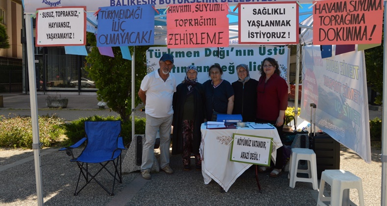 “Toprağımızı ve suyumuzu kirletecek olan bu projeyi istemiyoruz”