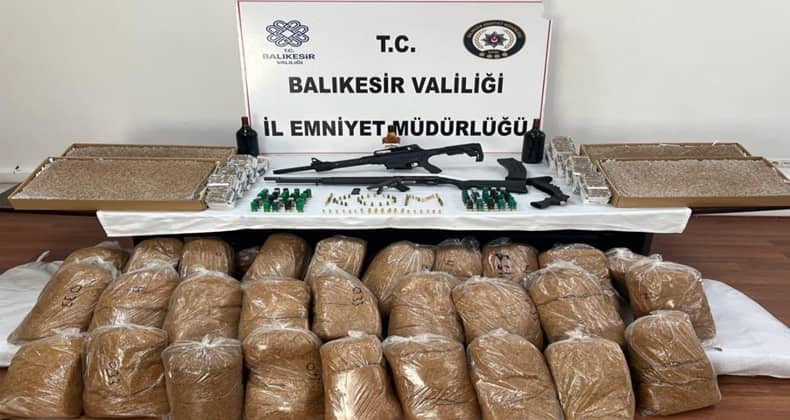 Balıkesir’de kaçak tütün operasyonu: 6 gözaltı