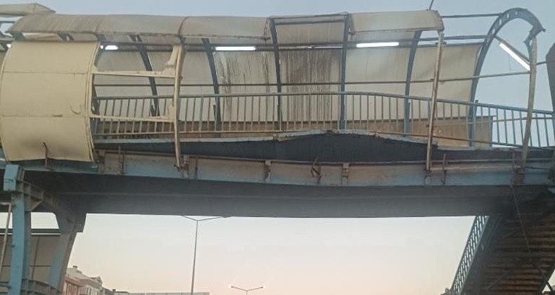 BANDIRMA'DA ÜST GEÇİT ONARIMI GECİKTİ, TARAFTARLAR TEPKİLİ