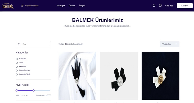 BALMEK online satış mağazası açıldı