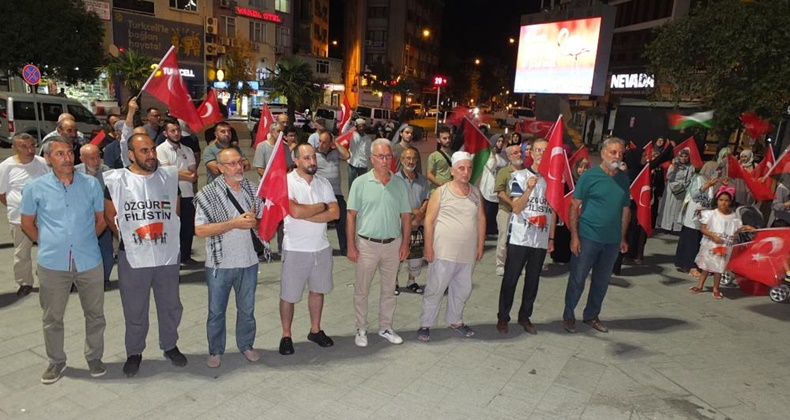 Filistin’e destek mitingi düzenlendi