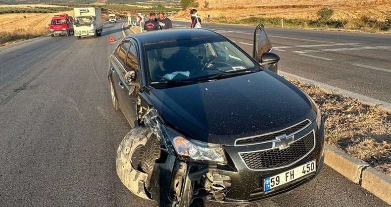 Bandırma-Çanakkale Yolu üzerindeki kaza trafiği aksattı