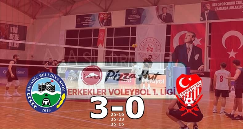 Bigadiç Belediyespor sezonun ilk maçında set vermedi