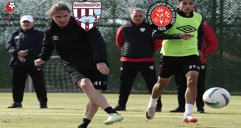 Bandırmaspor Karagümrük karşısında