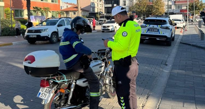 Gönen’de trafik denetimleri sıkılaştırıldı