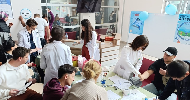 BAÜN Hastanesi İç Hastalıkları Anabilim Dalından “Diyabet Farkındalığı” Standı