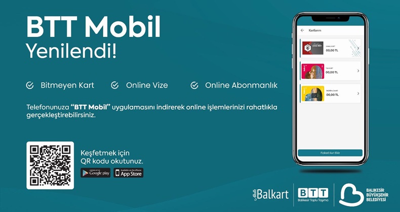 Balıkesir’de BTT Mobil ile ulaşımın konforu cebe taşındı