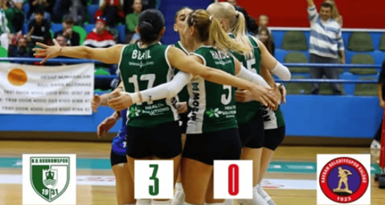 Havran Belediyespor Bodrum deplasmanında set alamadı