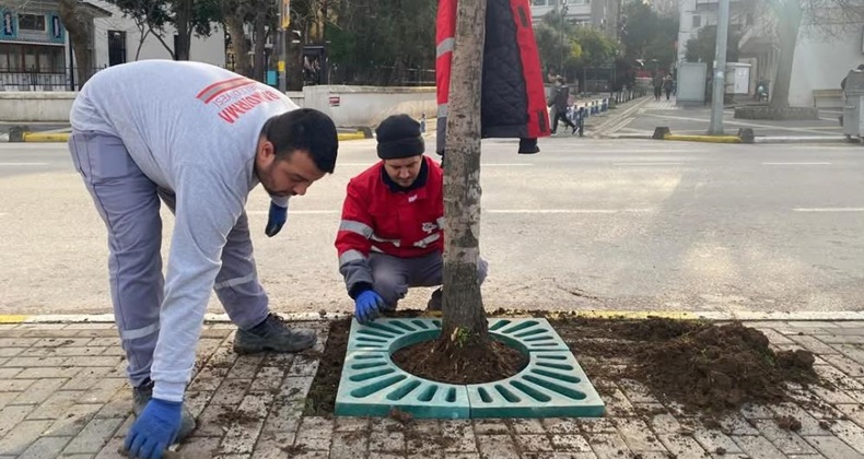 Bandırma Belediyesi’nden çevre dostu kaldırım düzenlemeleri