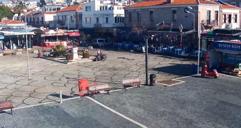 Yeni Yılın İlk Sabahında Cunda’da Sessizlik Hakim