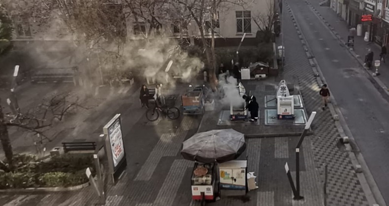 Çöp Konteyneri Yangını Korkuttu