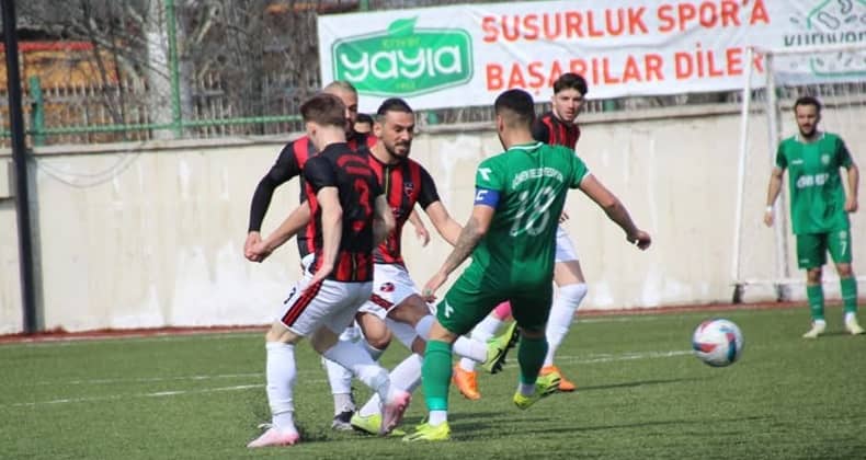 Susurlukspor Gönen Belediyespor’u penaltı golüyle yendi