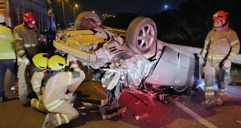 Bandırma-Çanakkale karayolunda trafik kazası: 1 yaralı