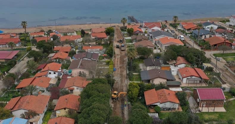 BASKİ, Cunda Adası’nda asbestli boruları değiştiriyor