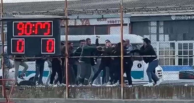 Balıkesir’de maç sonrası kavga çıktı