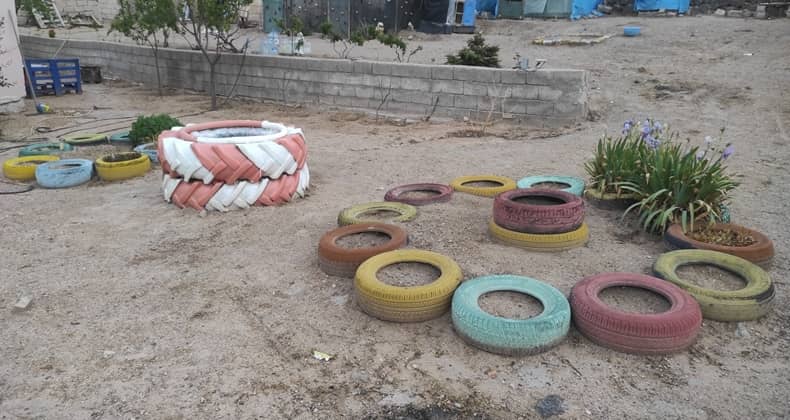 Eski lastiklerle bahçenizi güzelleştirmek sandığınızdan daha kolay