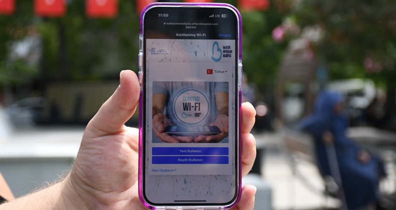 Balıkesir’de ücretsiz wi-fi ağı genişliyor