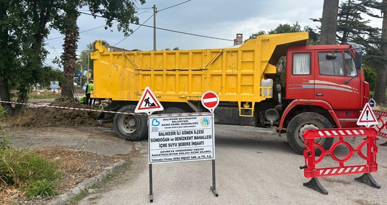 BASKİ Gönen’de halkı kesintisiz suya kavuşturuyor