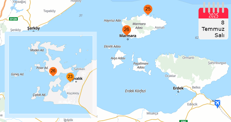 Balıkesir’de deniz suyu sıcaklığı 26 dereceye dayandı