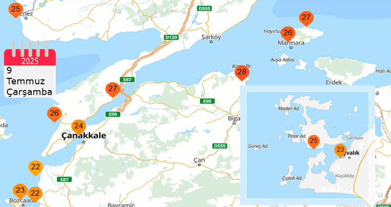 Balıkesir’de deniz suyu sıcaklığı 27 dereceye yaklaştı